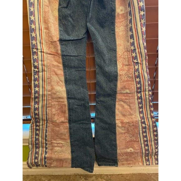 Free People's Dallas Flag Overalls American Combo, Size 2 - Picture 5 of 6